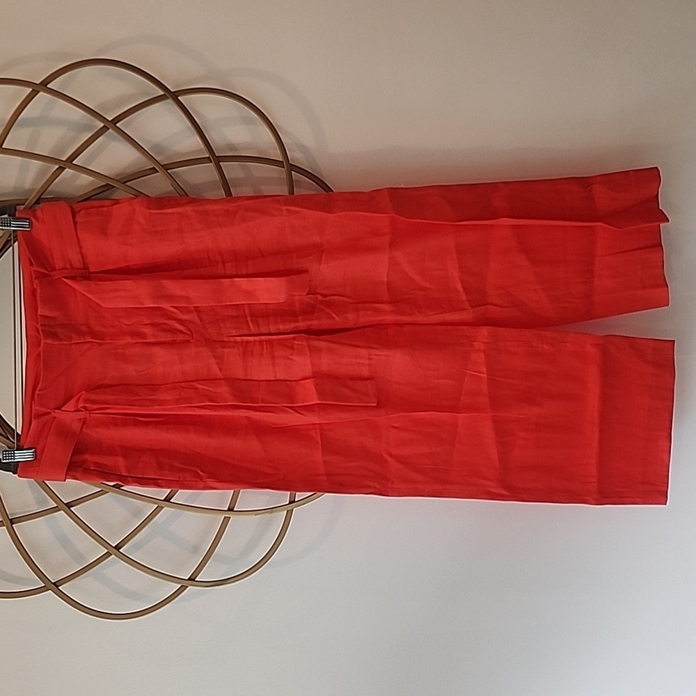 Banana Republic linen blend wide leg pant